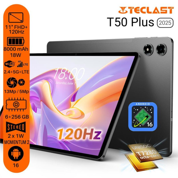 Фото - Планшет Teclast T50 Plus (2025) 11'' 6/256GB LTE Gray