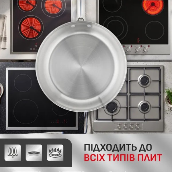 Фото - Набор сковородок Tefal B866S334 3 пр. 20/24/28 см