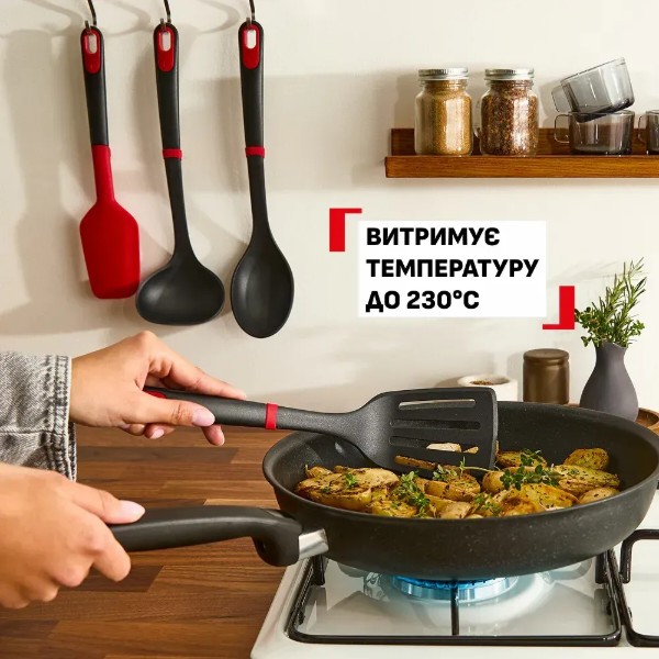 Фото - Комплект посуду сковорода Tefal E3410655 Emotion+ Power 28 см + щипці кухонні K1991334 Ingenio+