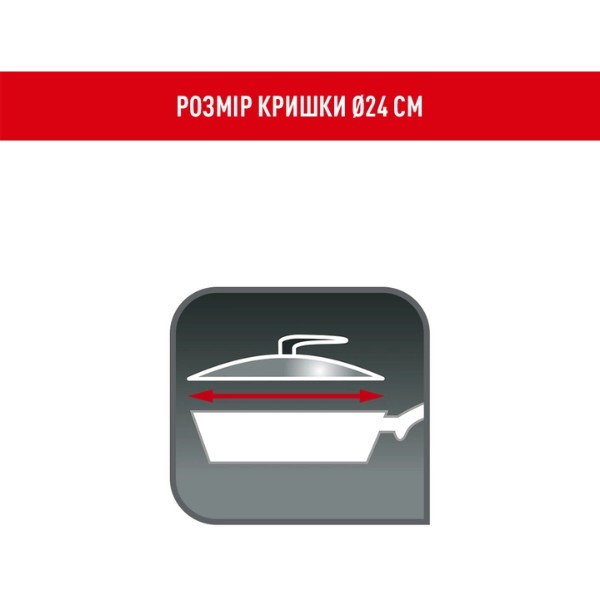 Фото - Крышка для посуды Tefal 28097512 24 см