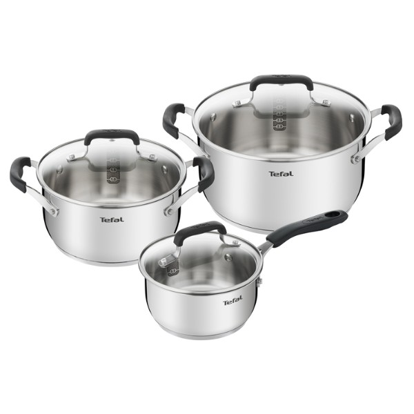 Фото - Набор посуды Tefal E493S674 Cook&Cool 6 пр ковш 16 см, 20/24 см