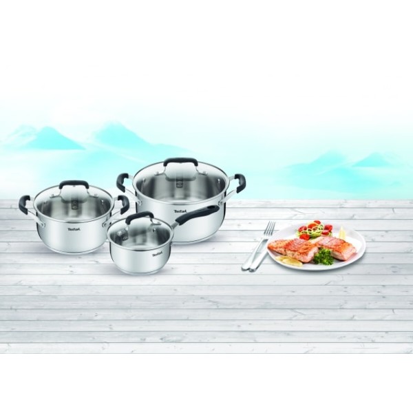 Фото - Набор посуды Tefal E493S674 Cook&Cool 6 пр ковш 16 см, 20/24 см