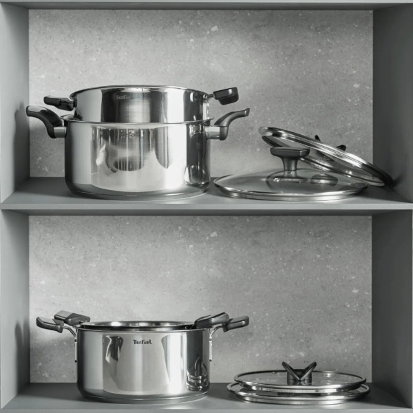 Фото - Кастрюля Tefal E3284444 Space+ Emotion+ 20 см (2,7 л) с кр.