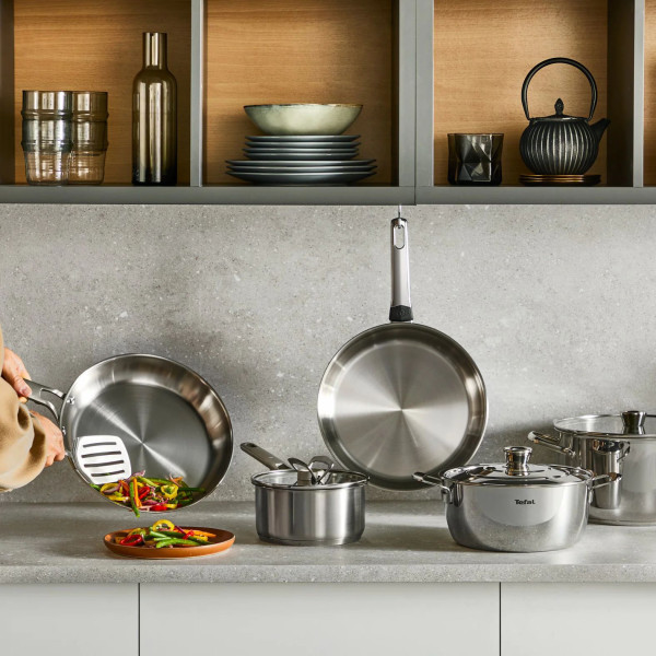 Фото - Кастрюля Tefal E3286145 Space+ Emotion+ 22 см (6,4 л) для пасты, с кр.