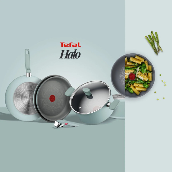 Фото - Сковорода універсальна Tefal G0160202 Halo Eucalyptus 20 см