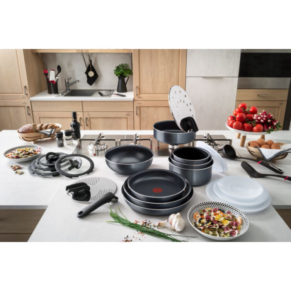 Фото - Набор сковород со съемной ручкой Tefal L2319202 Ingenio Elegance 3 пр.