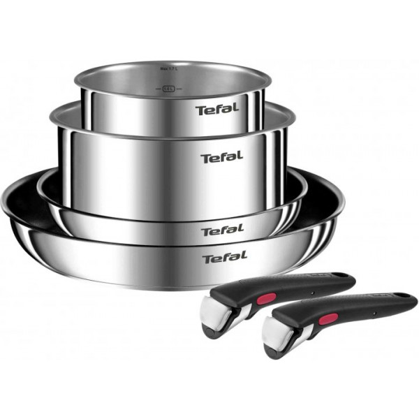 Фото - Набір посуду зі знімною ручкою Tefal L897S655 Ingenio Emotion 6 пр