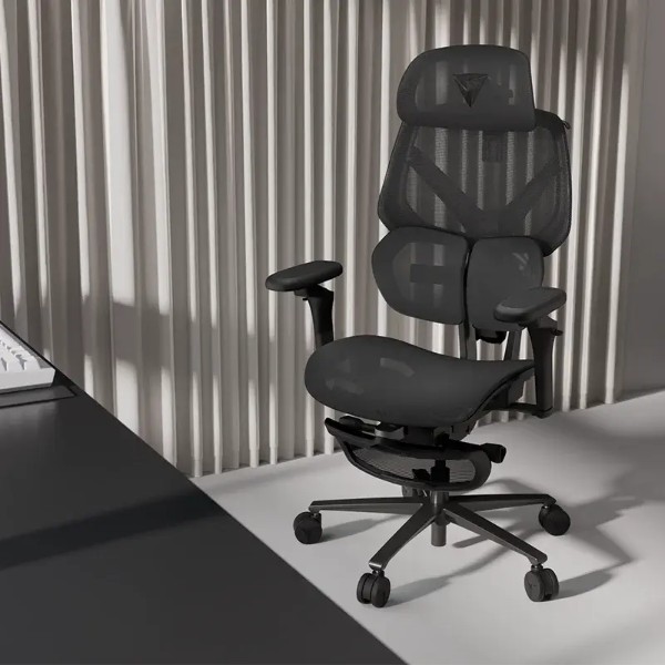 Фото - Крісло для геймерів TX3 Flex Pro Footrest Mesh Black (TEGC-3089101.11)