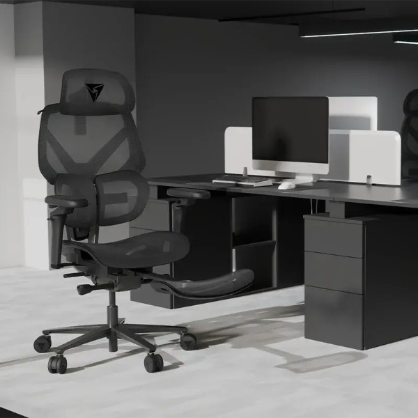 Фото - Крісло для геймерів TX3 Flex Pro Footrest Mesh Black (TEGC-3089101.11)