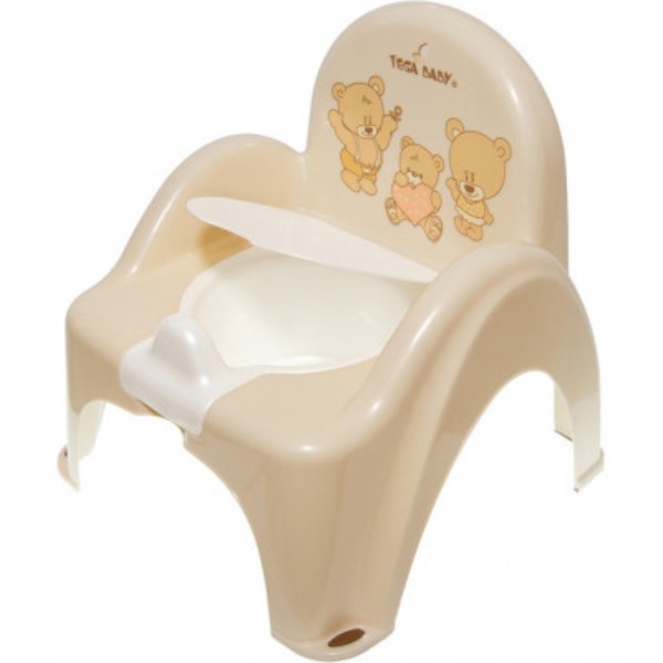 Фото - Горшок детский Tega Baby стульчик Мишки с музыкой Кремовый (PO-043-119)