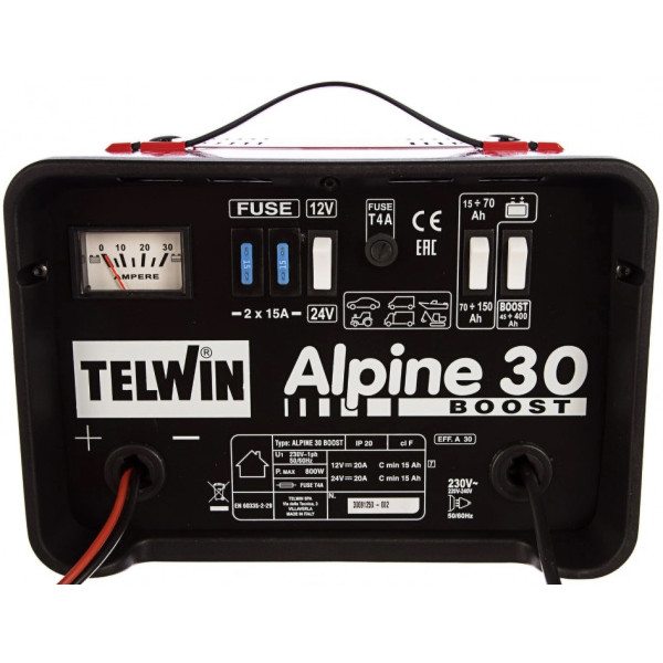 Фото - З/У к аккумуляторной батарее для электроинструментов Telwin ALPINE 30 BOOST 230V 12-24V (807547)