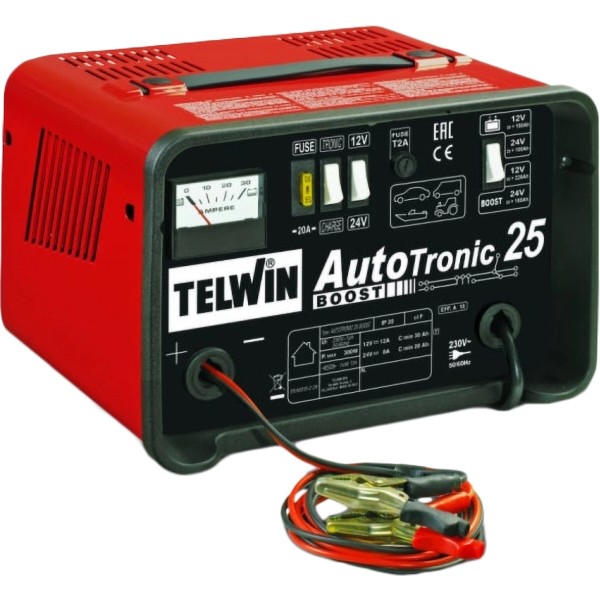Фото - З/П до акумуляторної батареї для електроінструментів Telwin AUTOTRONIC 25 BOOST 230V 12V/24V (807540)