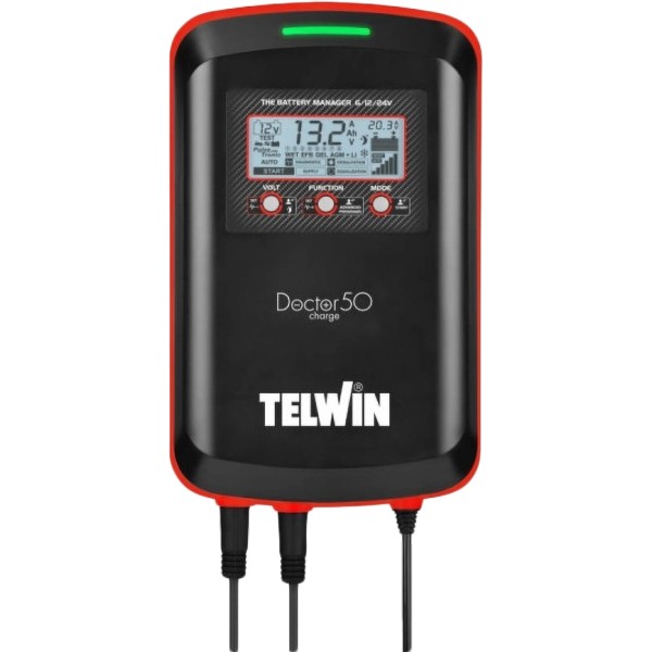 Фото - З/П до акумуляторної батареї для електроінструментів Telwin DOCTOR CHARGE 50 230V 6V/12V/24V (807613)