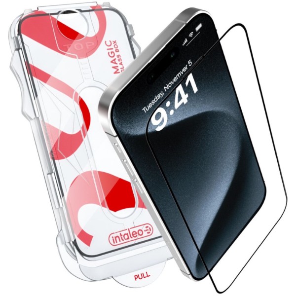 Фото - Захисне скло для смартфону Intaleo з аплікатором MagicBox for  Apple iPhone 15 PRO MAX (4820266742867)