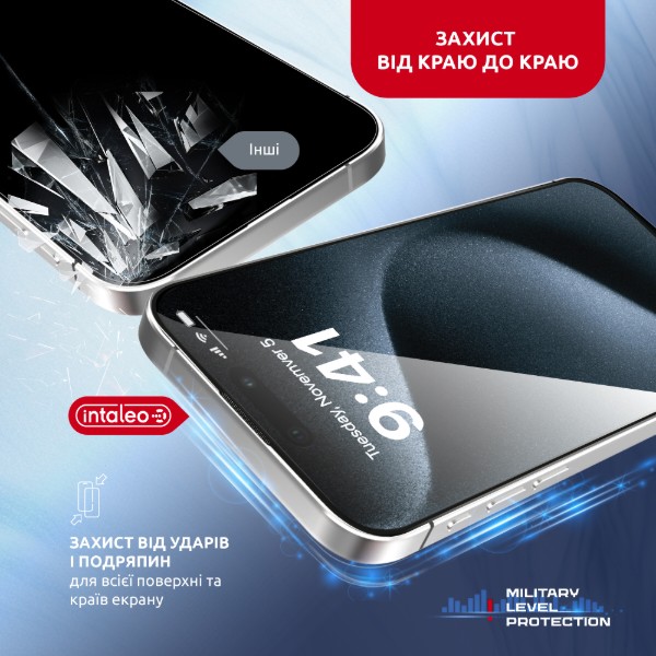 Фото - Захисне скло для смартфону Intaleo з аплікатором MagicBox for  Apple iPhone 15 PRO MAX (4820266742867)