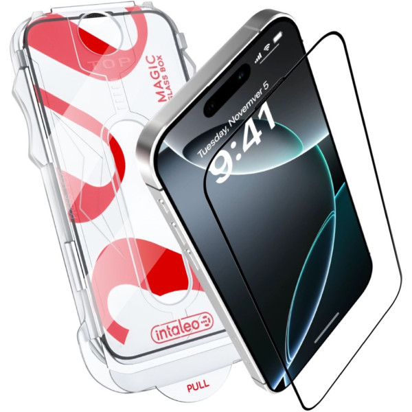 Фото - Захисне скло для смартфону Intaleo з аплікатором MagicBox for  Apple iPhone 16 PRO MAX (4820266742904)