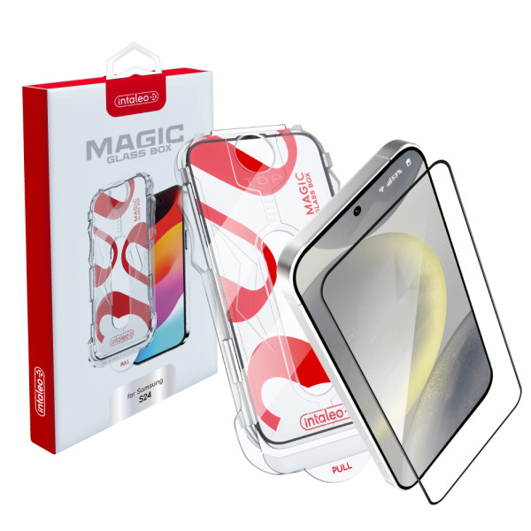Фото - Захисне скло для смартфону Intaleo з аплікатором MagicBox for  Samsung S24 (4820266742898)