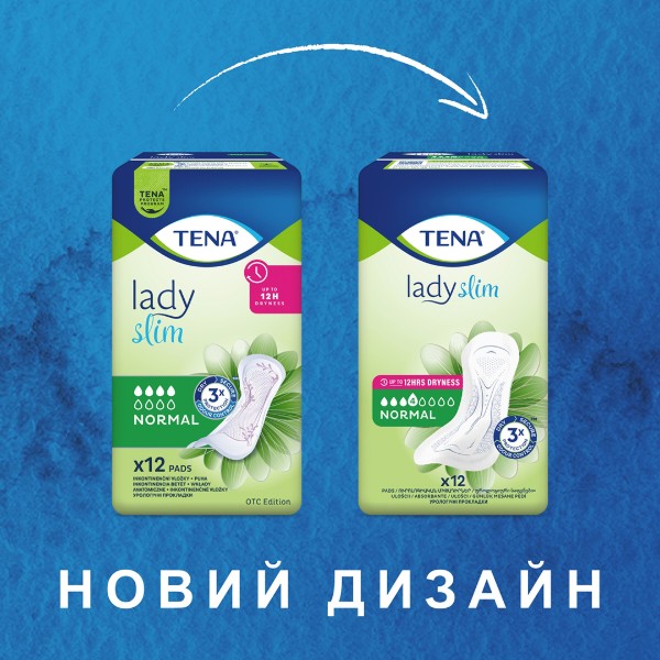 Фото - Прокладки урологічні для жінок Tena Lady Slim Normal 12 шт. (7322540852127)