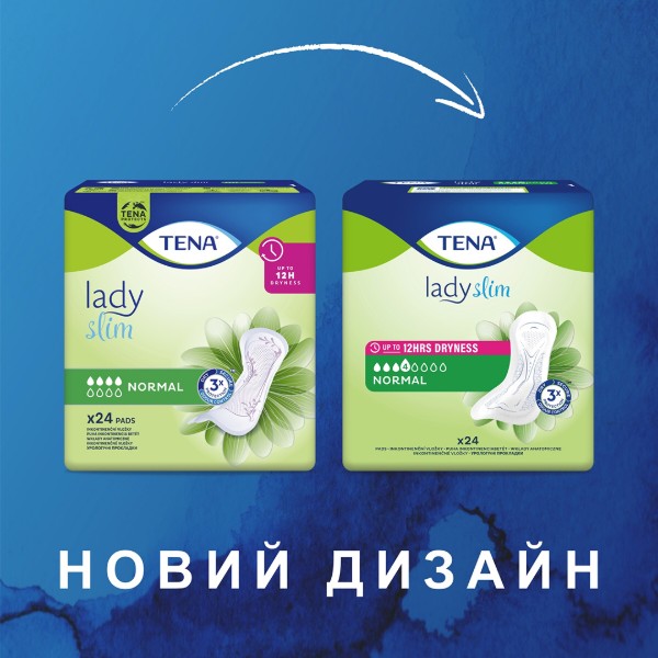 Фото - Прокладки урологічні для жінок Tena Lady Slim Normal 12 шт. (7322540852127)