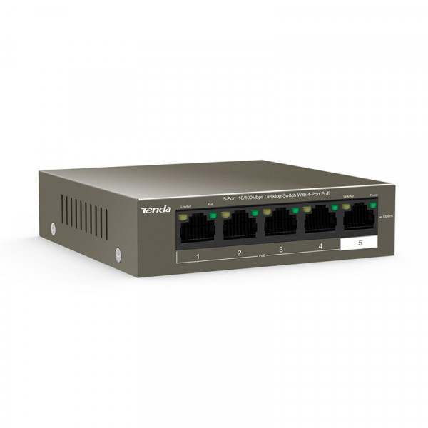 Фото - Коммутатор локальної мережі (Switch) Tenda TEF1105P-4-63W