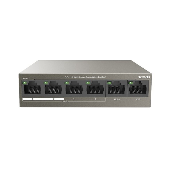 Фото - Коммутатор локальної мережі (Switch) Tenda TEF1106P-4-63W Фото - Коммутатор локальної мережі (Switch) Tenda TEF1106P-4-63W