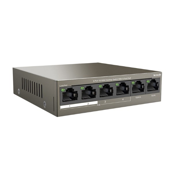 Фото - Коммутатор локальної мережі (Switch) Tenda TEF1106P-4-63W