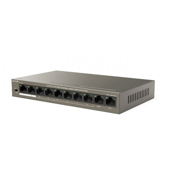 Фото - Коммутатор локальної мережі (Switch) Tenda TEF1110P-8-63W