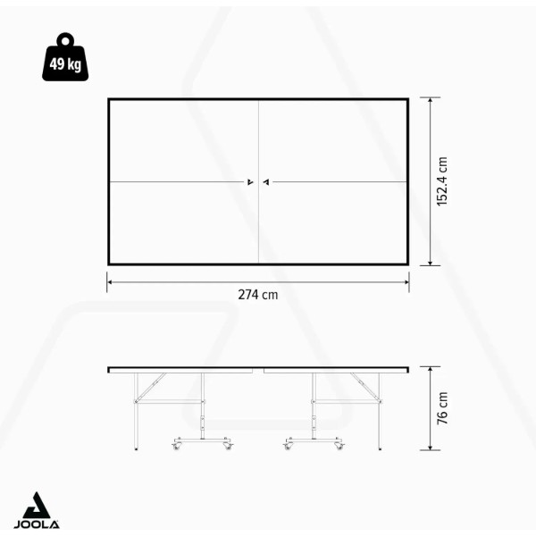 Фото - Тенісний стіл Joola Outdoor J100A Grey (11647)