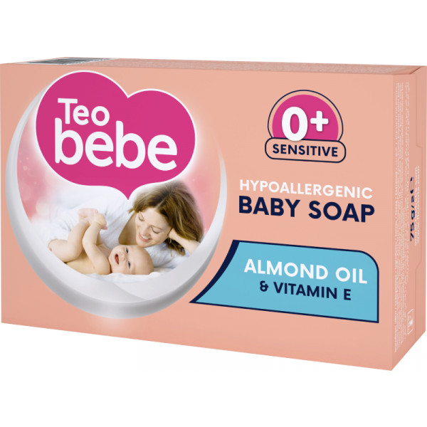 Фото - Мило кускове дитяче Teo Bebe Almond Oil Sensitive & vitamin E 75 г (3800024045257) Фото - Мило кускове дитяче Teo Bebe Almond Oil Sensitive & vitamin E 75 г (3800024045257)
