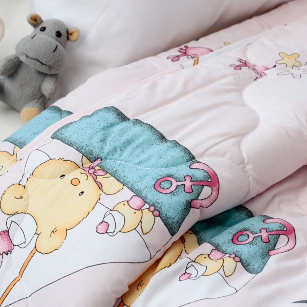 Фото - Ковдра дитяча всесезонна ТЕП LITTLE FRIENDS 105х140 см Pink Sailor (1-04770_34916)