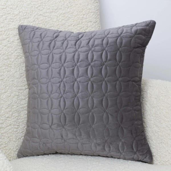 Фото - Наволочка ТЕП VELOUR 45x45 см с замком (паяные) (с вешалкой) Серый/Мозаика (2-05175_36297)