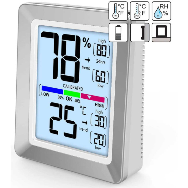 Фото - Термогігрометр Technoline WS9460 Silver/White