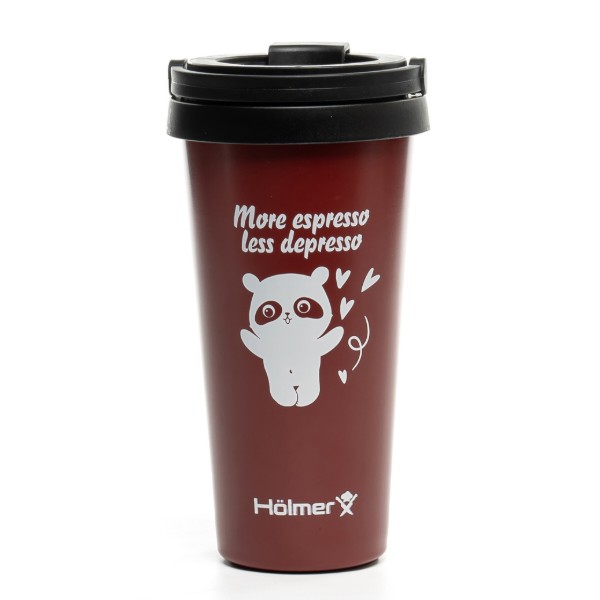 Фото - Термокружка Holmer TC-0500-DR Coffee Time