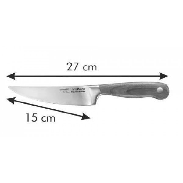 Фото - Ніж кухонний tescoma 884822 Feelwood 15 см