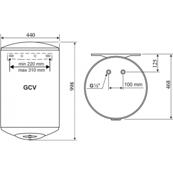Фото - Водонагрівач Tesy GCV 1004424D B14 TBR