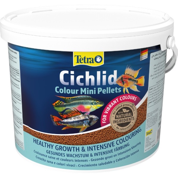Фото - Корм для рыб Tetra Cichlid Colour Mini для небольших цихлид для яркости окраски гранулы 10 л (4004218811799)