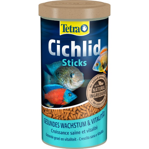 Фото - Корм для рыб Tetra Cichlid Sticks цихлид палочки 1 л 320 г (4004218767140)