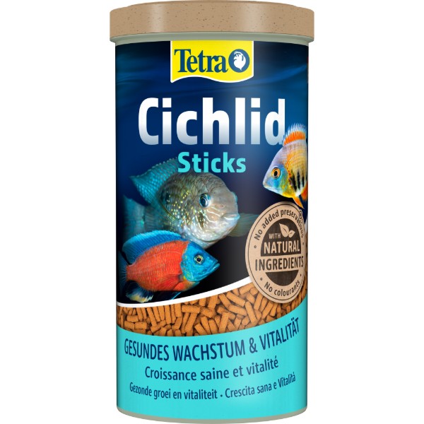 Фото - Корм для рыб Tetra Cichlid Sticks цихлид палочки 1 л 320 г (4004218767140)