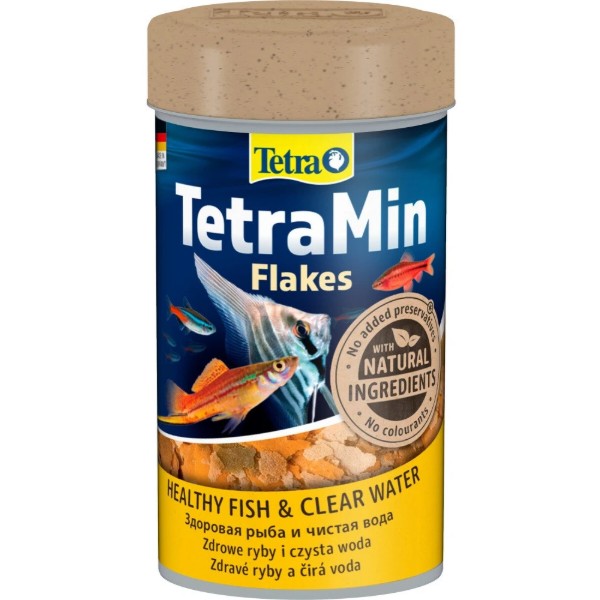 Фото - Корм для рыб Tetra Min Flakes для тропических аквариумных в хлопьях 100 мл (4004218760936)