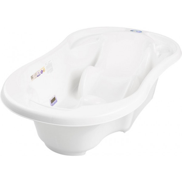 Фото - Детская ванночка Tega Baby Комфорт с термометром 2 в 1 анатомическая Белая (TG-011-103)