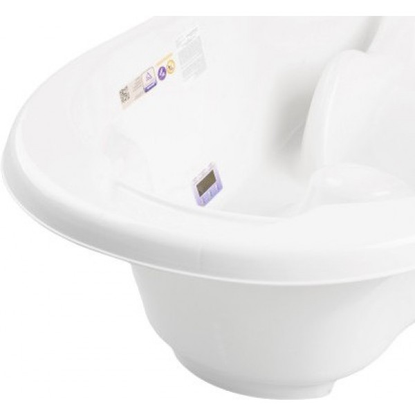 Фото - Детская ванночка Tega Baby Комфорт с термометром 2 в 1 анатомическая Белая (TG-011-103)