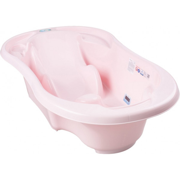 Фото - Детская ванночка Tega Baby Комфорт с термометром 2 в 1 анатомическая Светло-розовая (TG-011-104)