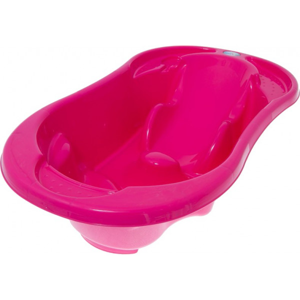 Фото - Детская ванночка Tega Baby Комфорт с термометром 2 в 1 анатомическая Розовая (TG-011-145)