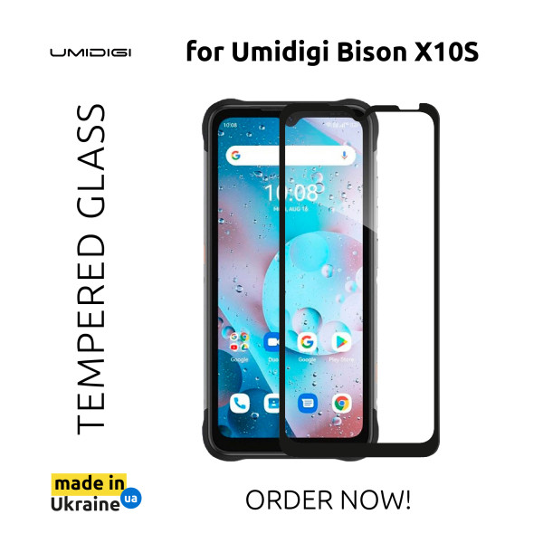 Фото - Захисне скло для смартфону ACCLAB Full Glue for Umidigi Bison X10S/G (черное) Paper pack (1283126542824)