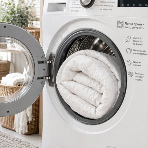 Фото - Ковдра всесезонна двоспальна євро IDEIA Air Dream Classic 200х220 см антиалергенна тепла з принтом (8-11752*001)