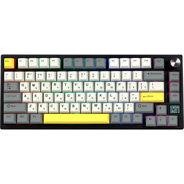 Фото - Клавіатура бездротова ігрова EPOMAKER TH80 SE Budgerigar V2 Switch Hot-Swap RGB Black (TH80-SE-B-BV2)