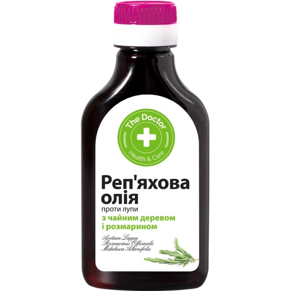 Фото - Олія для волосся The Doctor Health&Care реп'яхова 100 мл проти лупи (4823015919565)