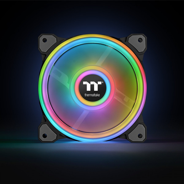 Фото - Корпусний вентилятор Thermaltake Riing Quad 12 RGB Radiator Fan TT Premium Edition (CL-F088-PL12SW-C)