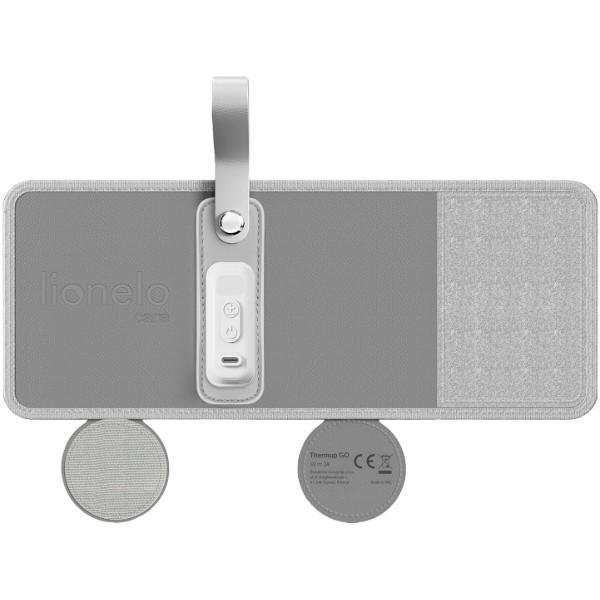 Фото - Подогреватель детских бутылочек дорожный Lionelo Thermup Go Grey Silver