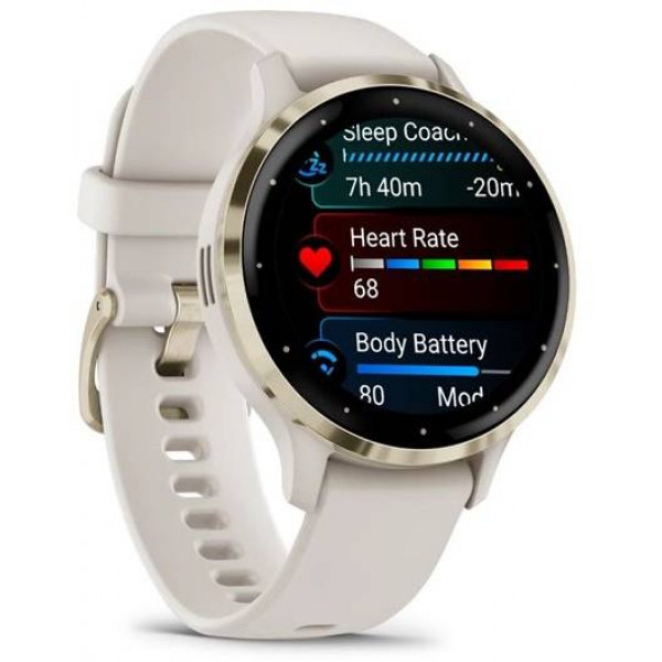 Фото - Смарт-часы Garmin Venu 3S Ivory+Soft Gold (010-02785-04)